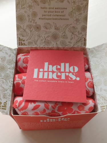Customer photo review of Organic Cotton Reusable Pantyliners - 3 pack