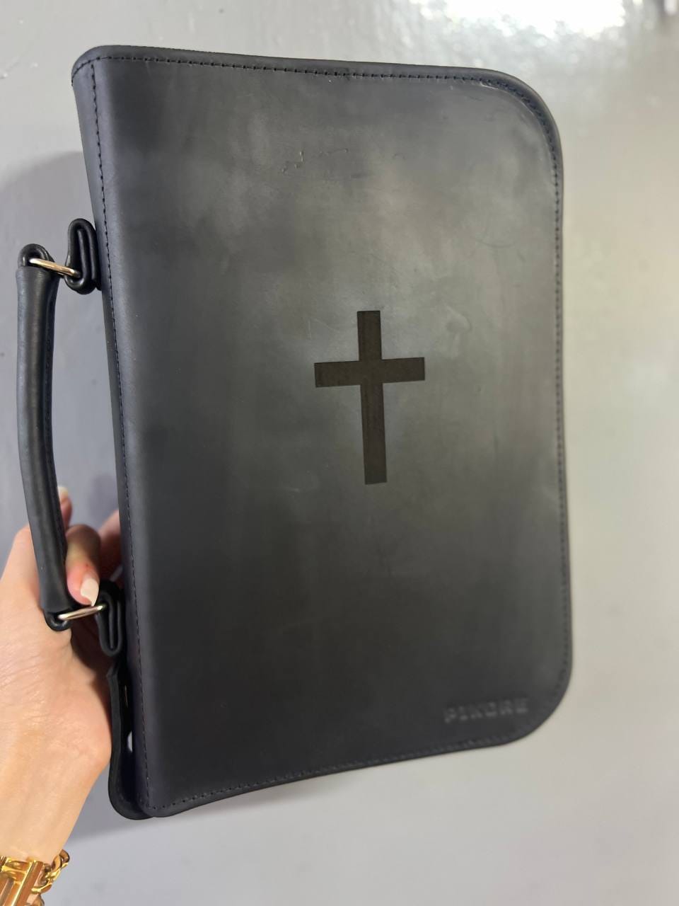 Customer photo review of Zippered Bible Cover