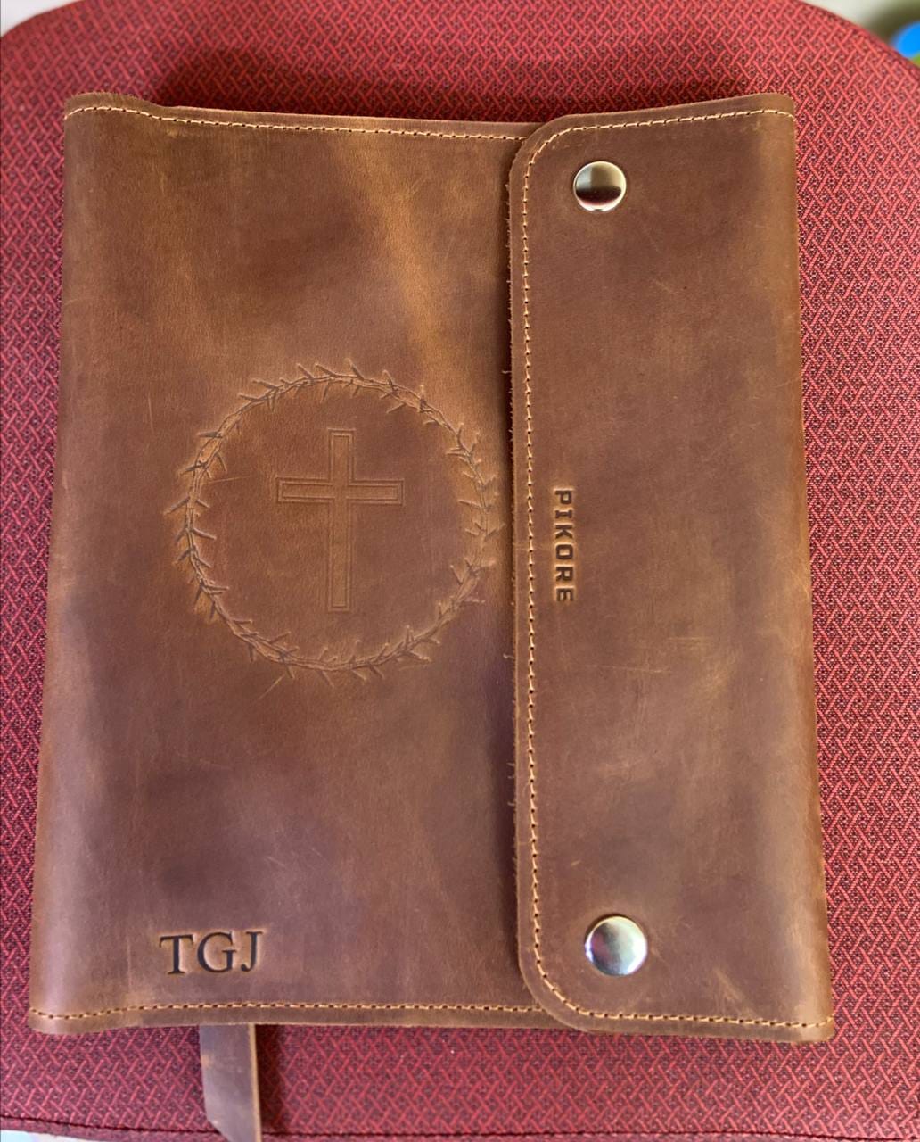 Customer photo review of Bible Rivets Cover