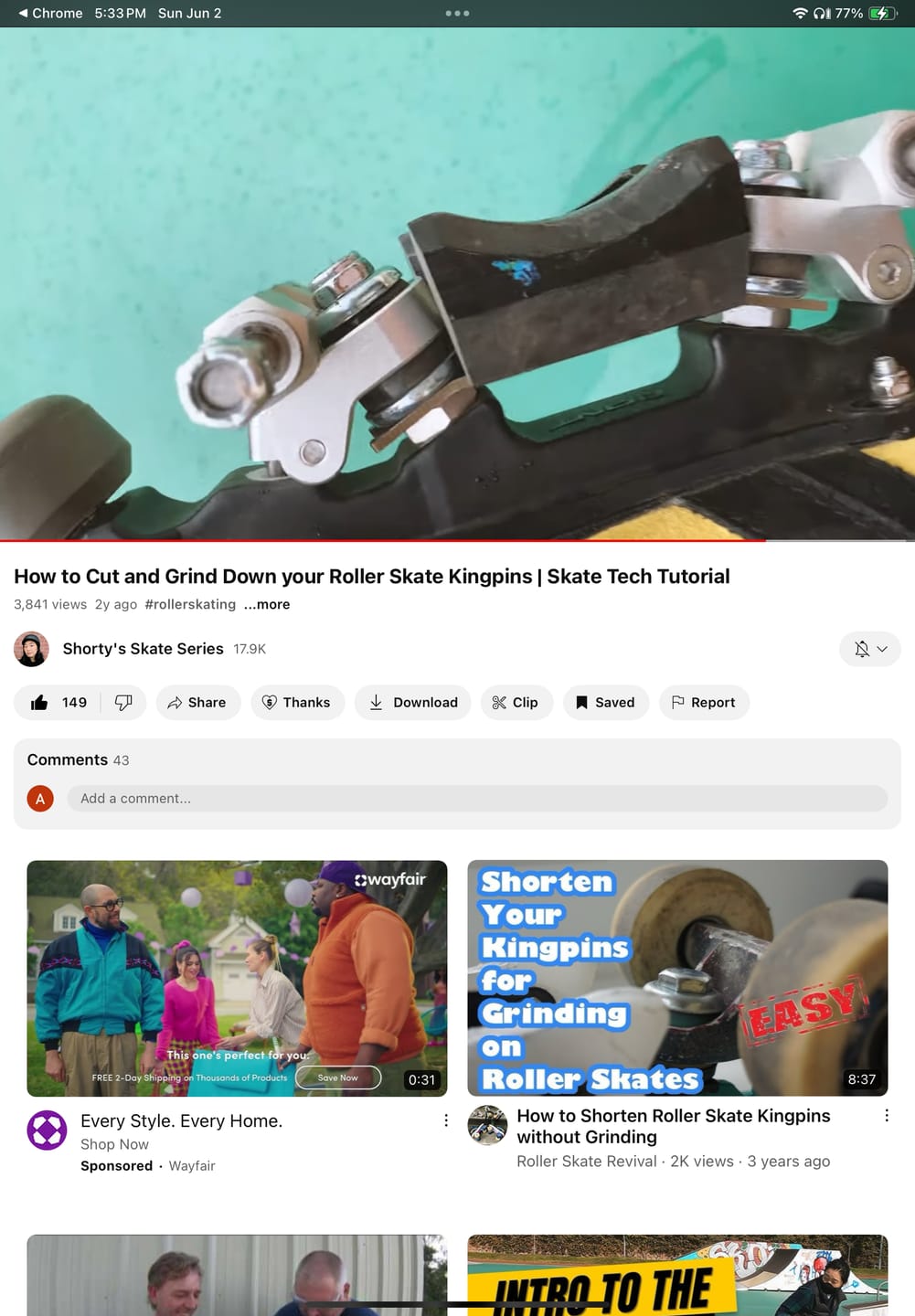 Customer photo review of BONT Roller Skate Slide Blocks (Pair of 2)