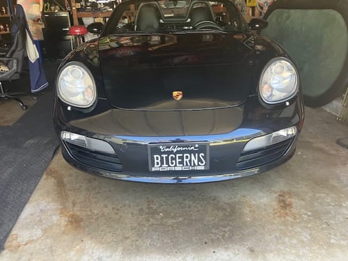 Customer photo review of 1994-2011 CALIFORNIA LICENSE PLATE - BLACK WITH WHITE TEXT 6"x12" (156.5mm x 305mm)