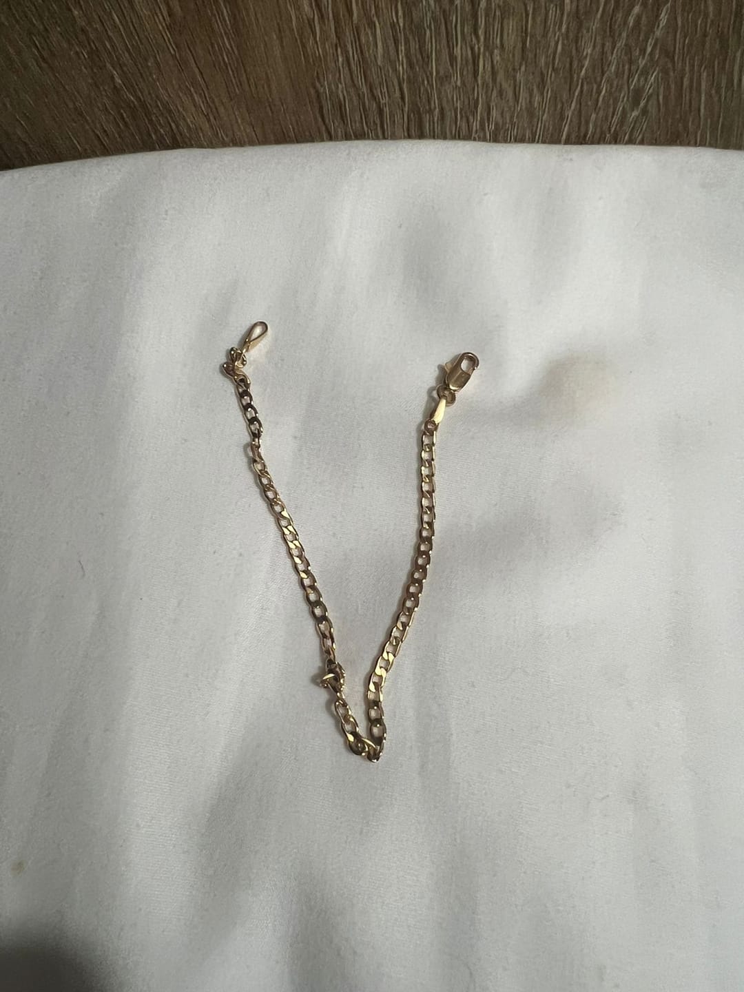 Customer photo review of Pulseras Eslabón Plano en Oro laminado 18k Para Pareja