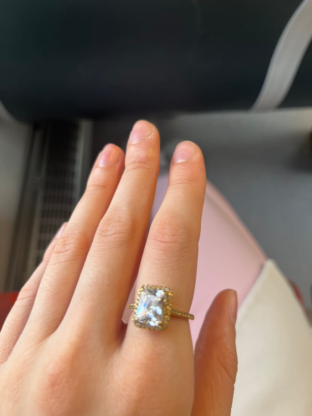 Customer photo review of Big Shine Ring | 18K vergoldet