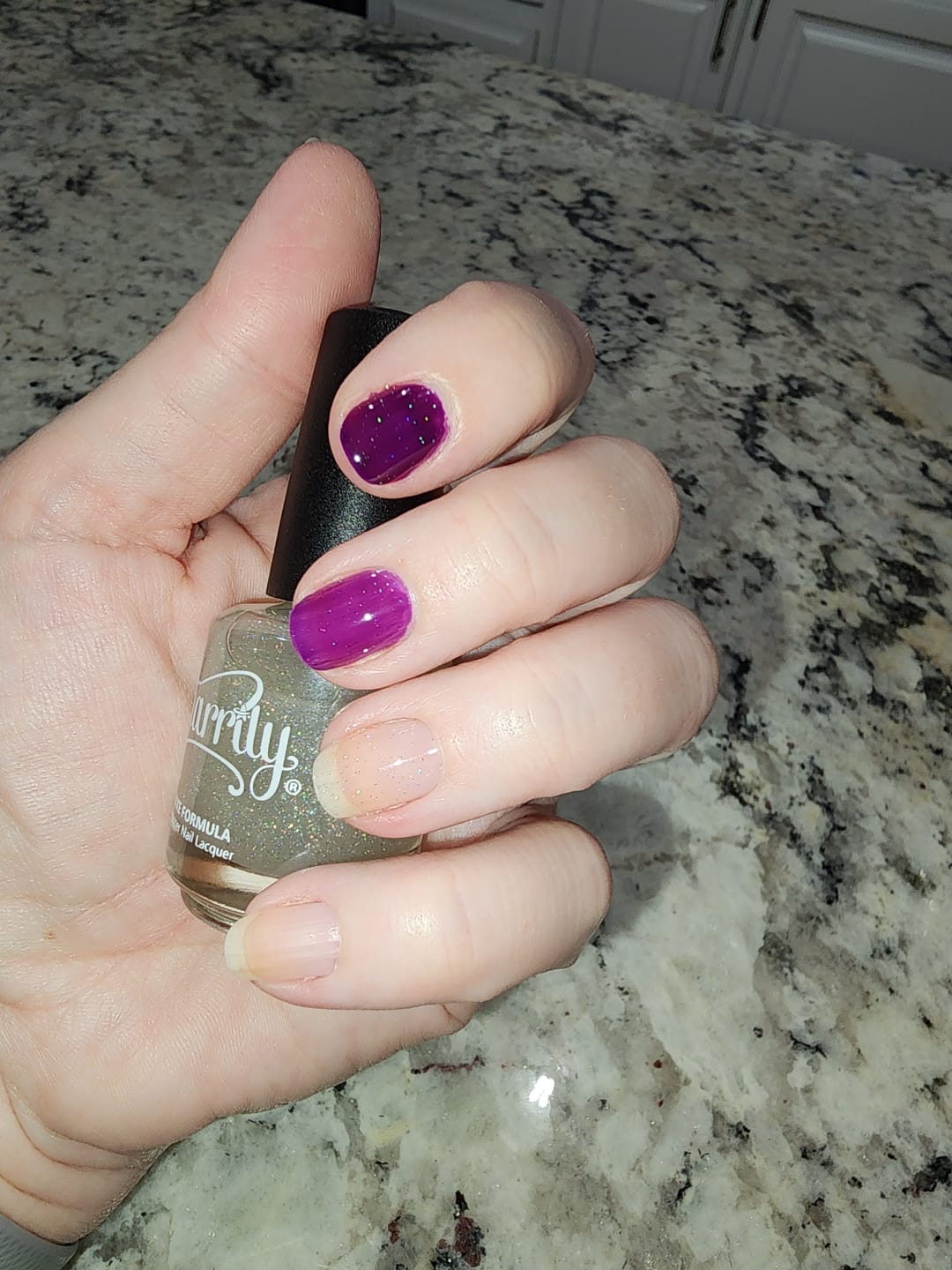 Customer photo review of Stars - Holographic Top Coat