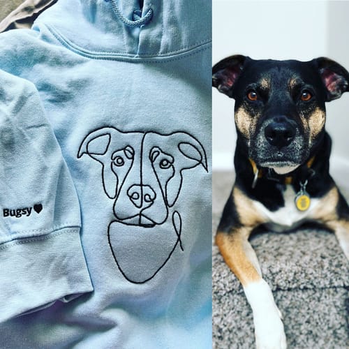 Customer photo review of Personalisierter Haustier Hoodie