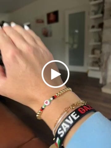 Customer video review of Palestine Bracelet