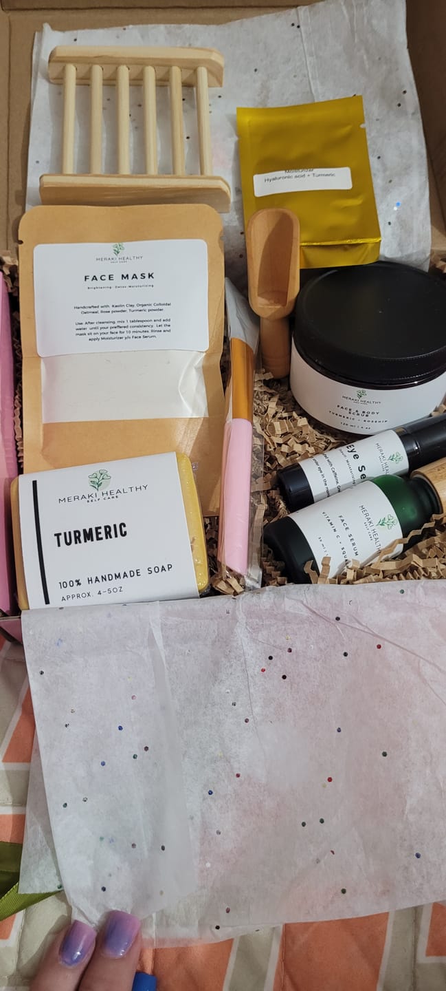 Customer photo review of Luxury Skincare Box
