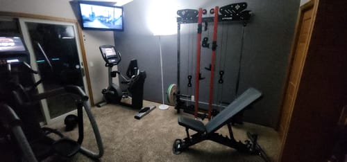 Customer photo review of CHEETAH™ Wall Mounted Folding Power Rack Functional Trainer