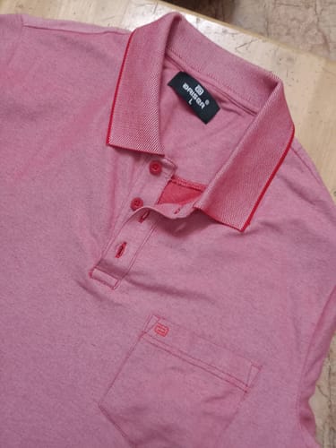 Customer photo review of Ariser Marble Blue Color Cotton Rich Blend Golf  Polo T-Shirts For Men - 29015