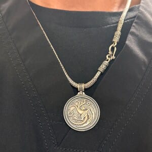 Customer photo review of Targaryen Dragons Necklace