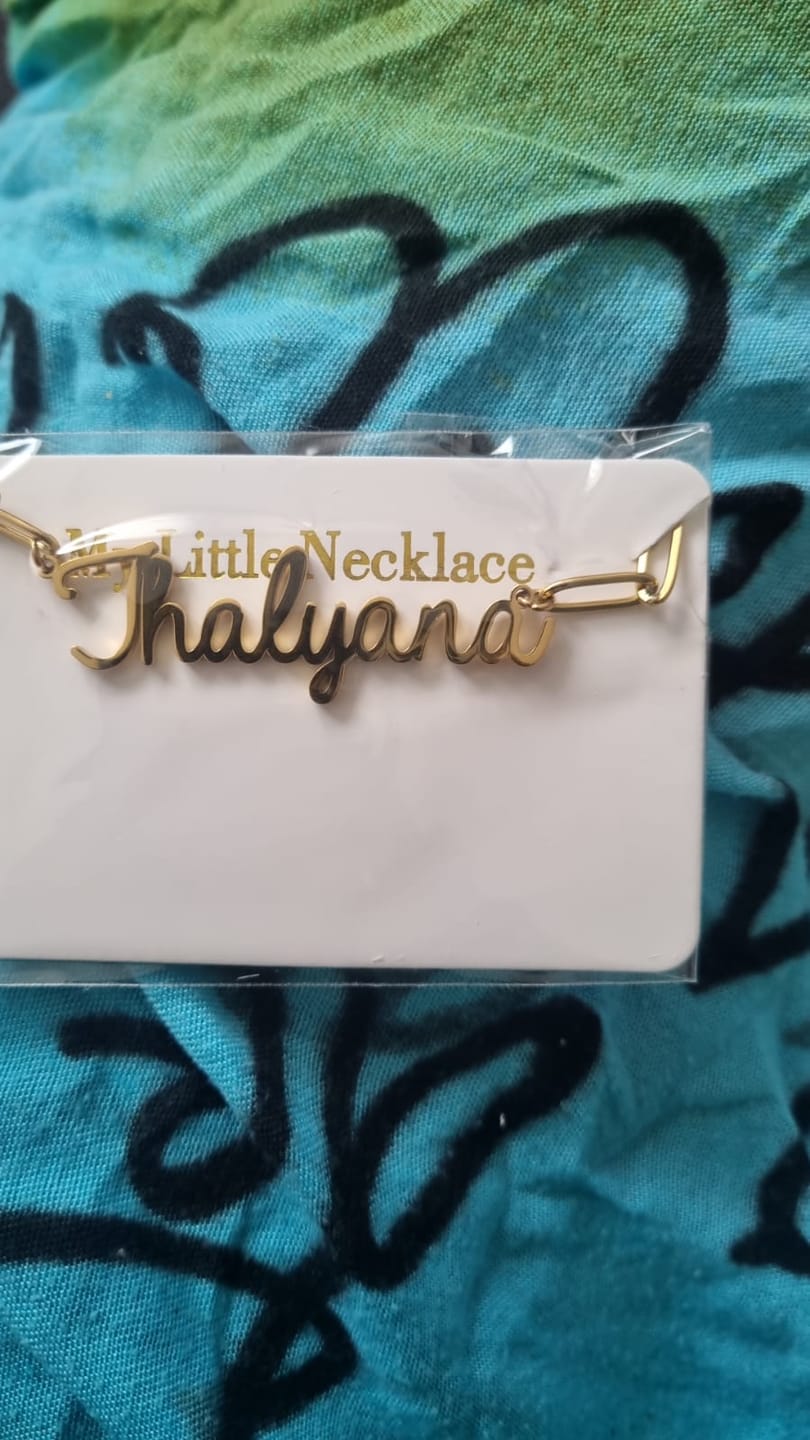Customer photo review of Collier Prénom Chaîne Maillon