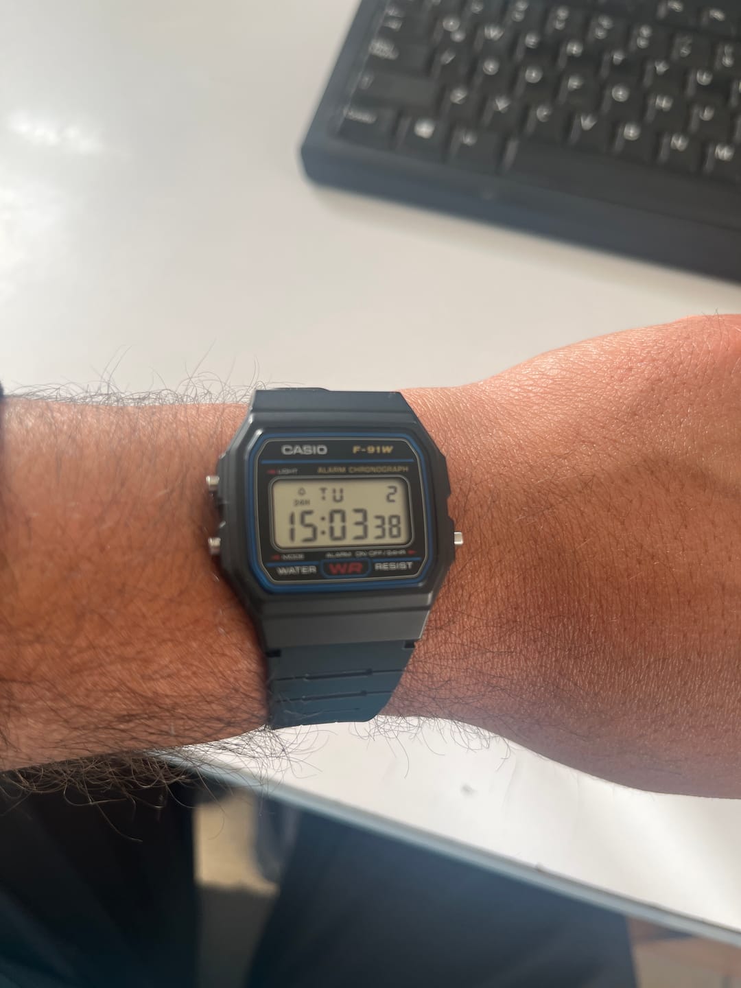 Customer photo review of Reloj Casio Vintage F-91W-1JH Packaging JDM