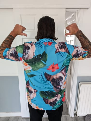 Customer photo review of Your photo - Personalised hawaiian shirt