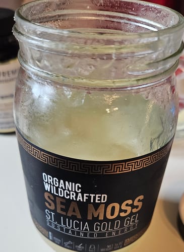 Customer photo review of St Lucia Gold Sea Moss Gel