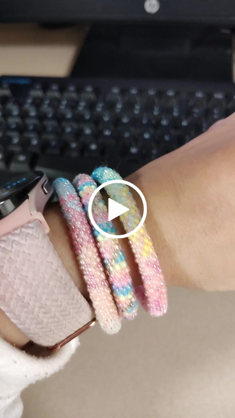 Customer video review of Vivid Rainbow Confetti Ombré