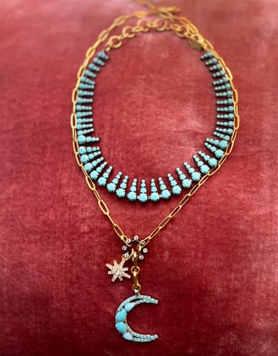Customer photo review of Luna Necklace