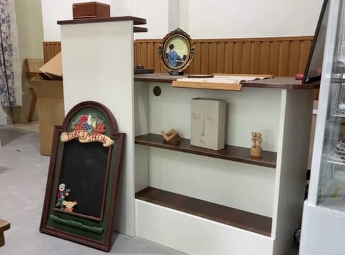 Customer photo review of Rounded Reception Desk Counter（East Coast）