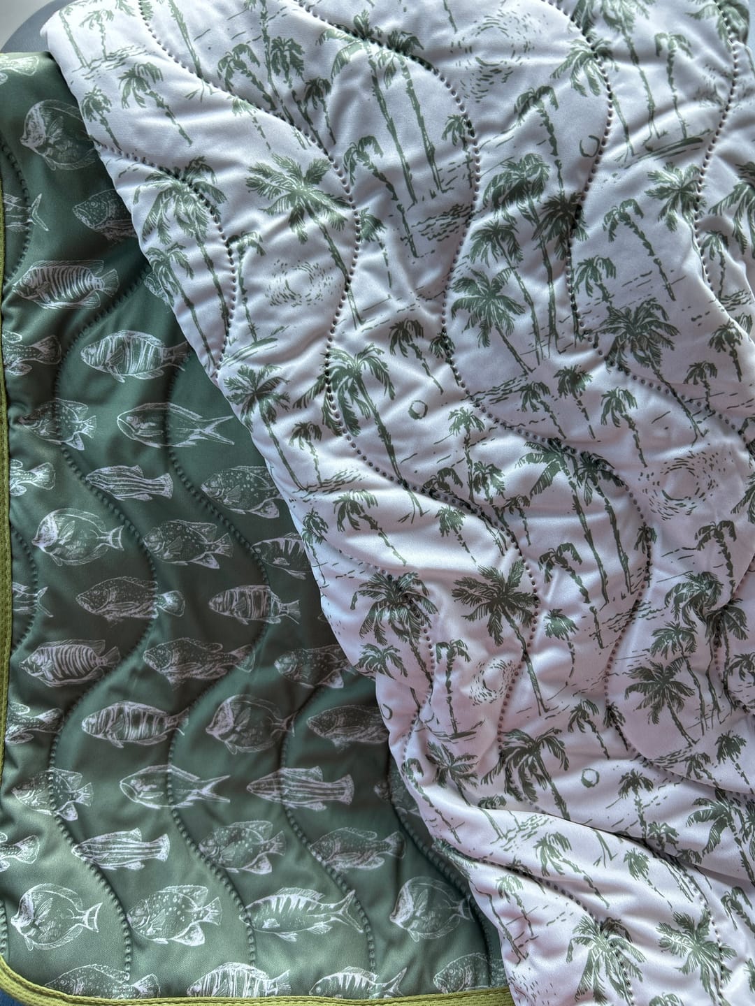 Customer photo review of Adventure Play Mat — Machine Washable Reversible Indoor/Outdoor Quilted Water Resistant Blanket