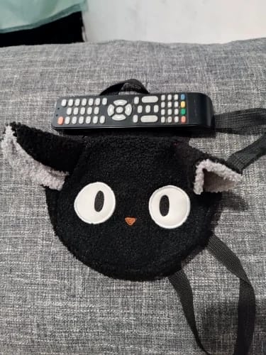 Customer photo review of Black Cat Plush Bag