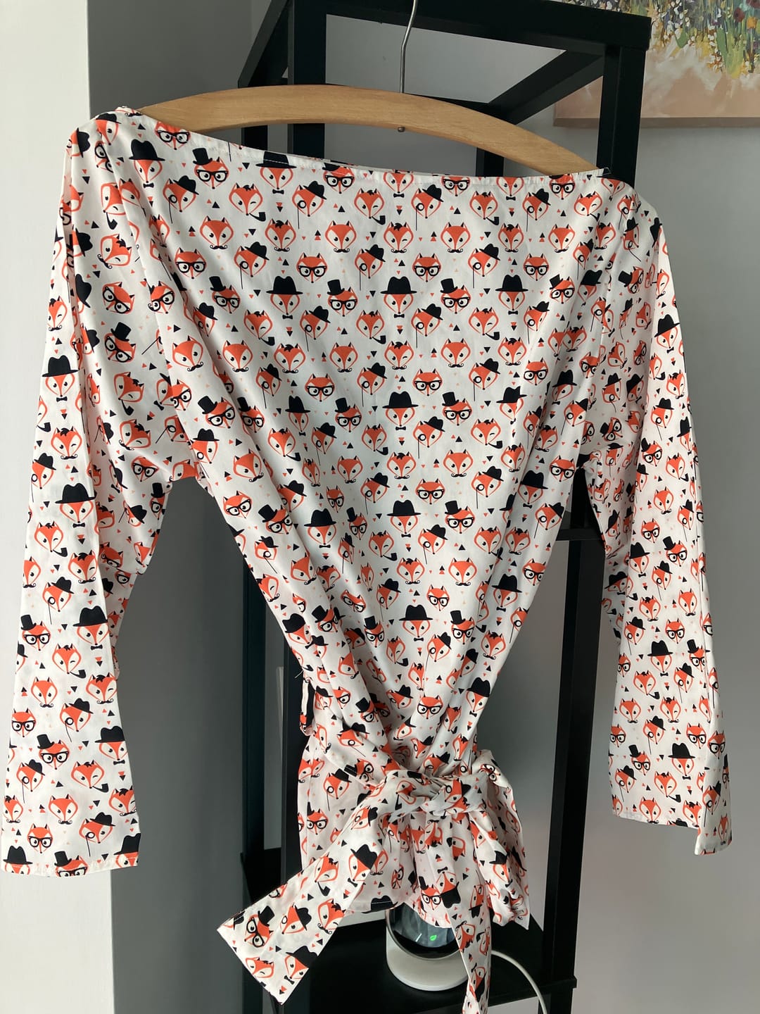 Customer photo review of Fancy Foxes Rose & Hubble Cotton Poplin Fabric