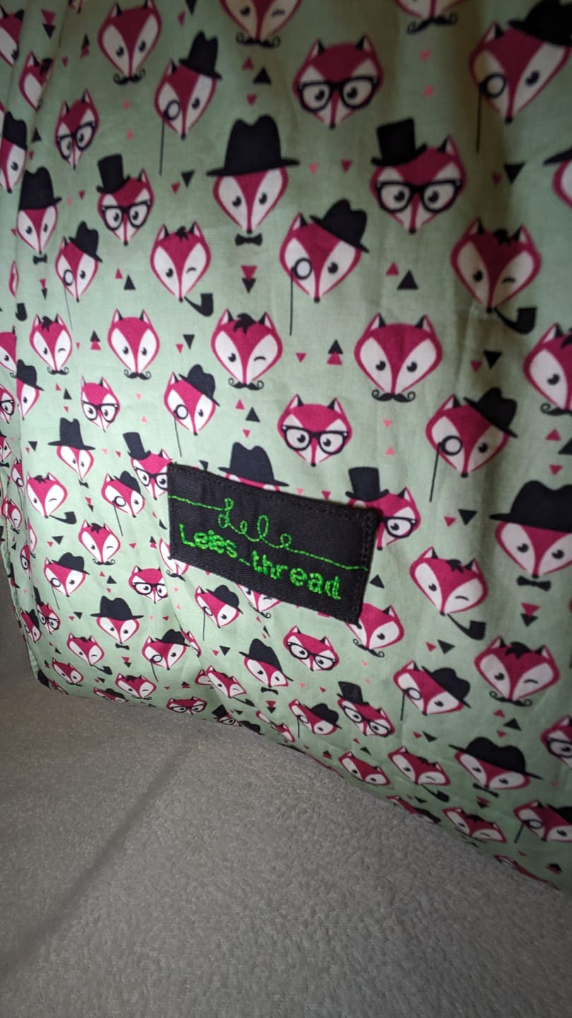 Customer photo review of Fancy Foxes Rose & Hubble Cotton Poplin Fabric