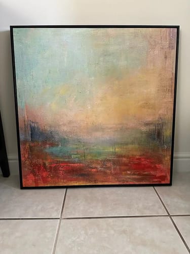 Customer photo review of Abstract Landscape Art #ABLS16