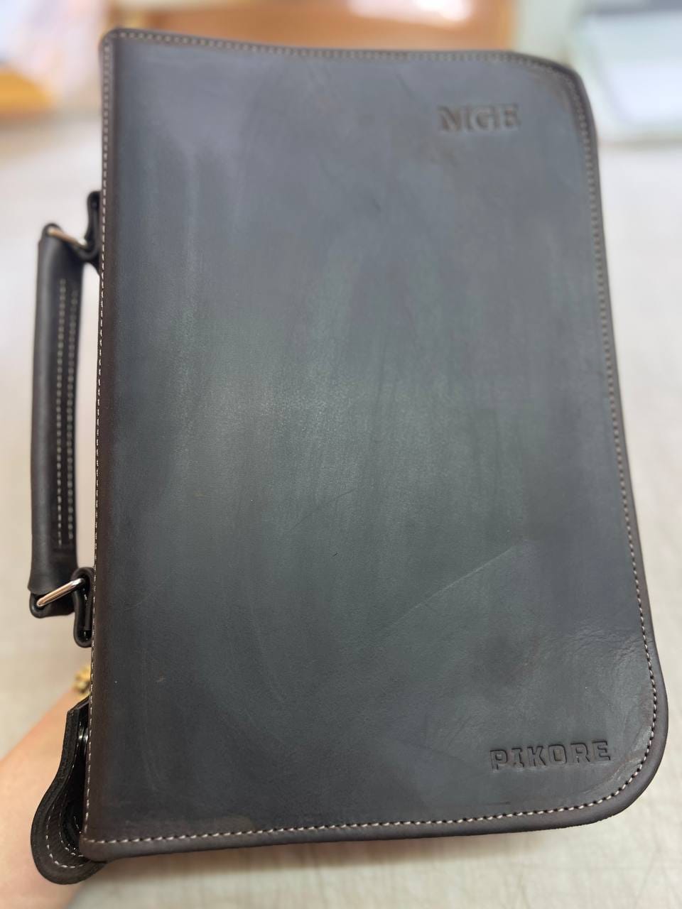 Customer photo review of Zippered Bible Cover