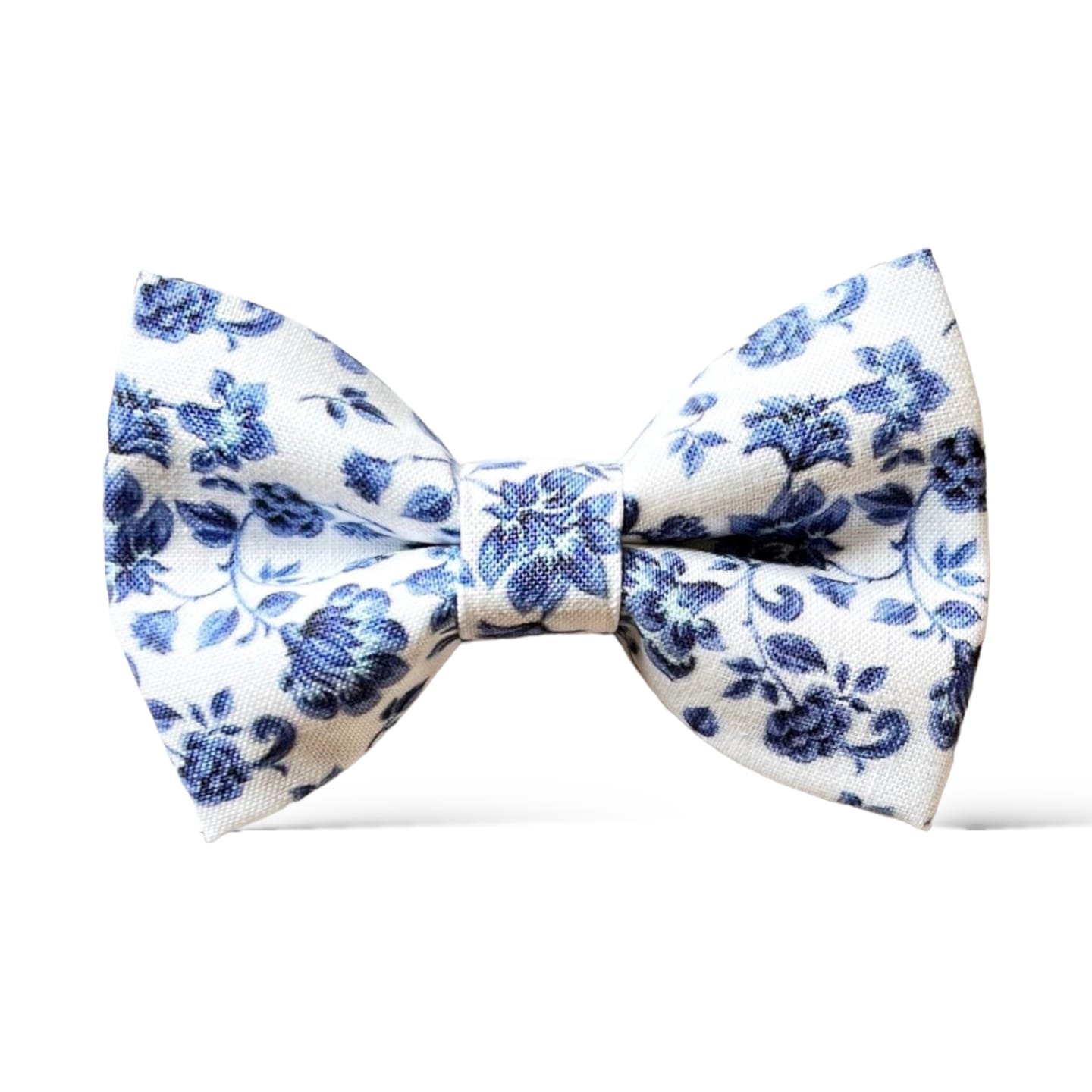 Customer photo review of French Blue Floral Bow Tie