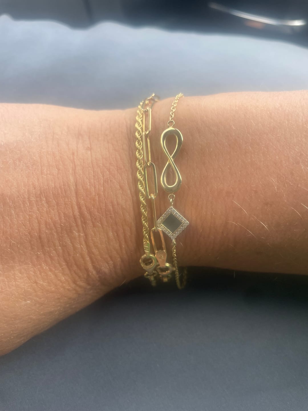 Customer photo review of Gold Stability Bracelet