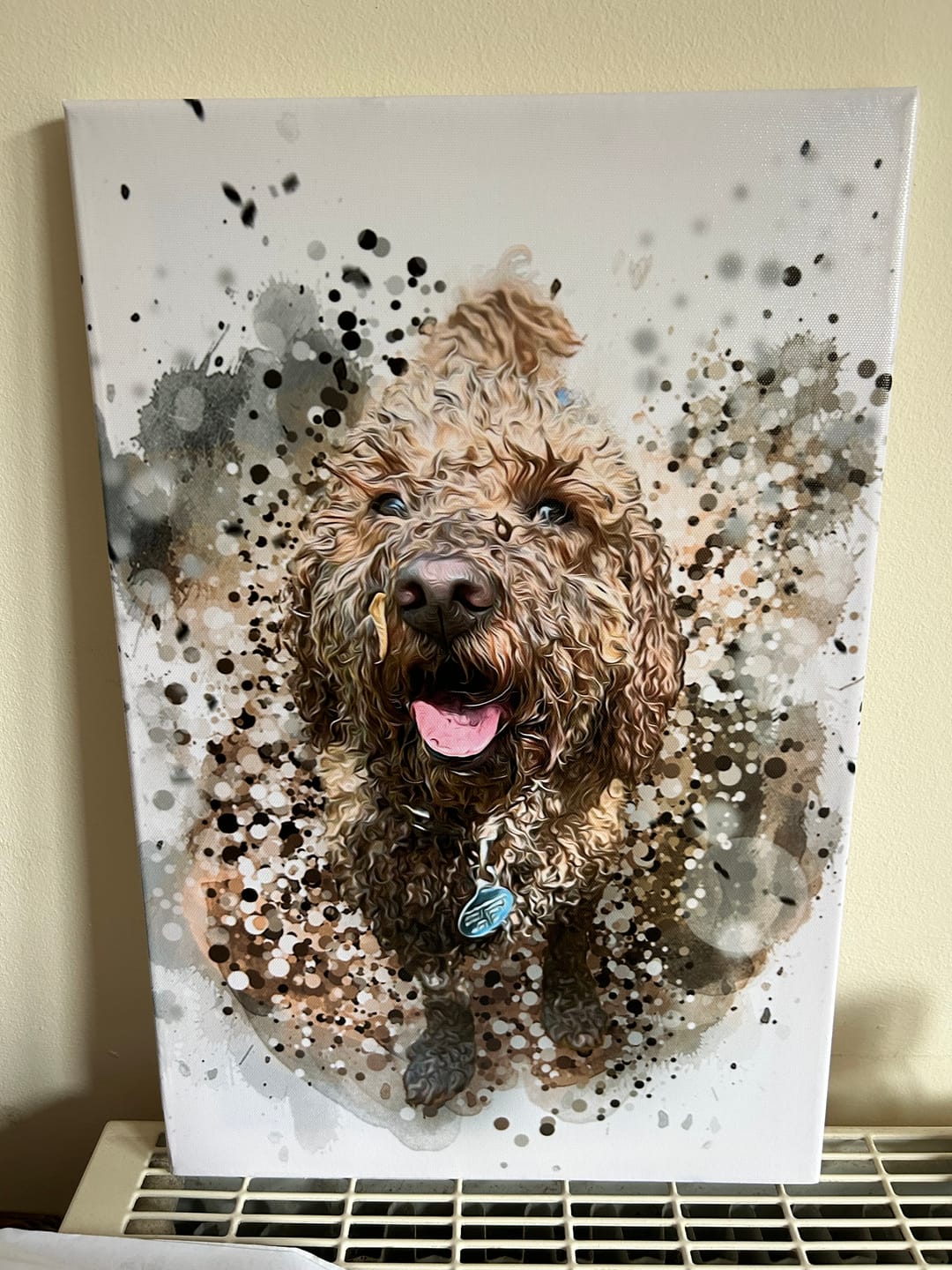 Customer photo review of Personalized Pet Art - Canvas