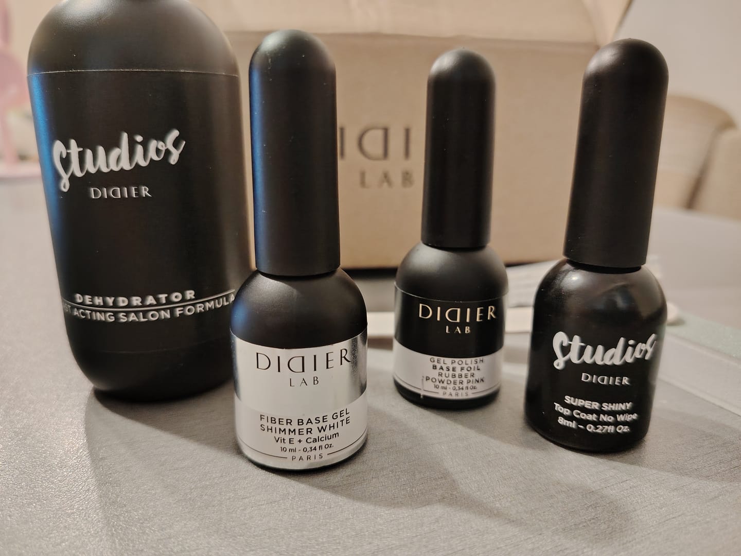 Customer photo review of Didier Lab, fiber base, "shimmer white ", 10ml