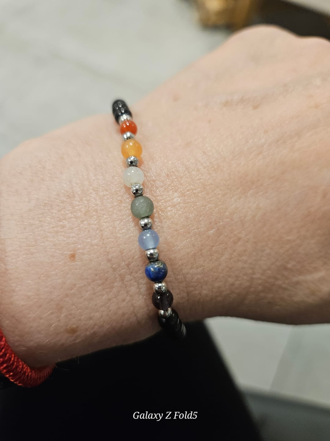 Customer photo review of Bracelet Fin "Chakras"