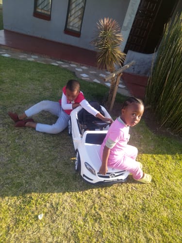 Customer photo review of Kids Electric Ride On Car Mercedes GLA45 AMG A Class 12V