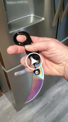 Customer video review of Self Defense Quick Karambit Knife