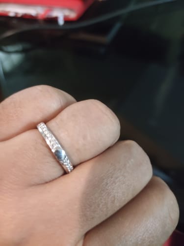 Customer photo review of Silver Deeply in Love Ring