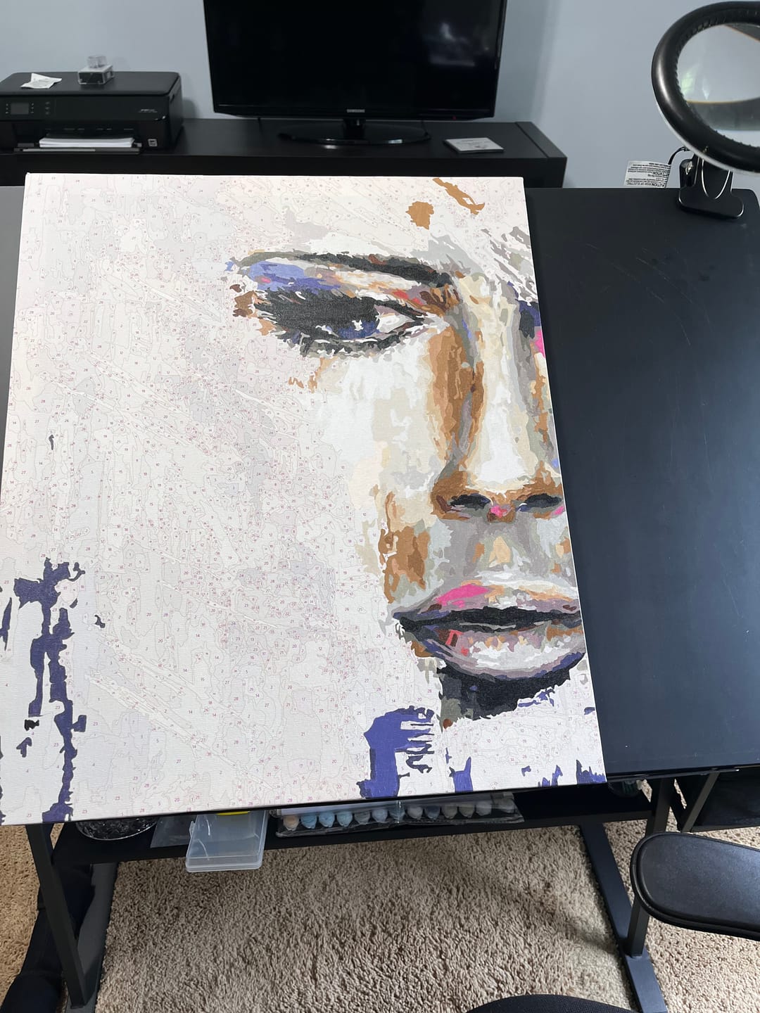Customer photo review of The Woman Infinity - Paint by Numbers