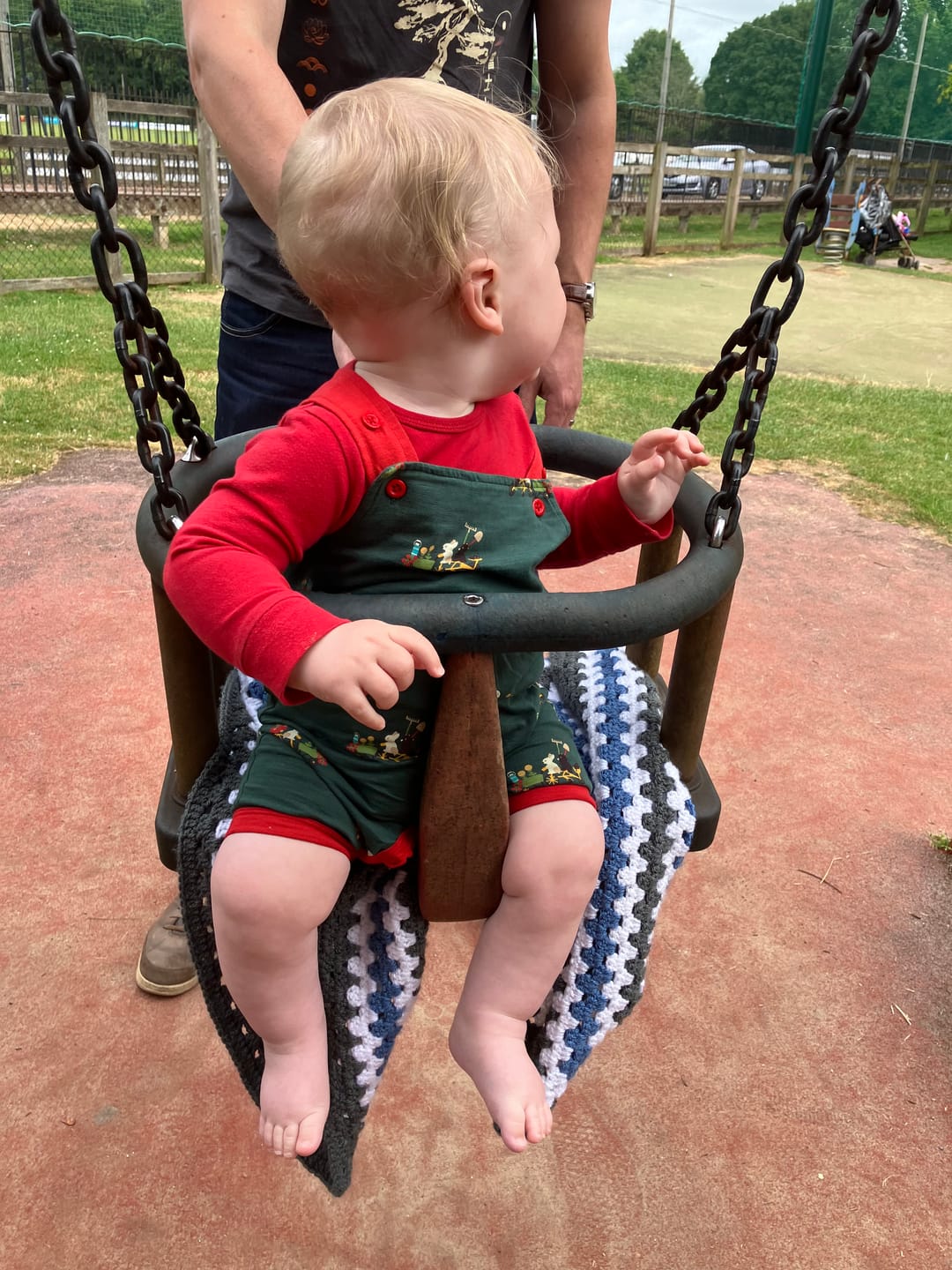 Customer photo review of Bottom Of The Garden Storytime Dungaree Shorts