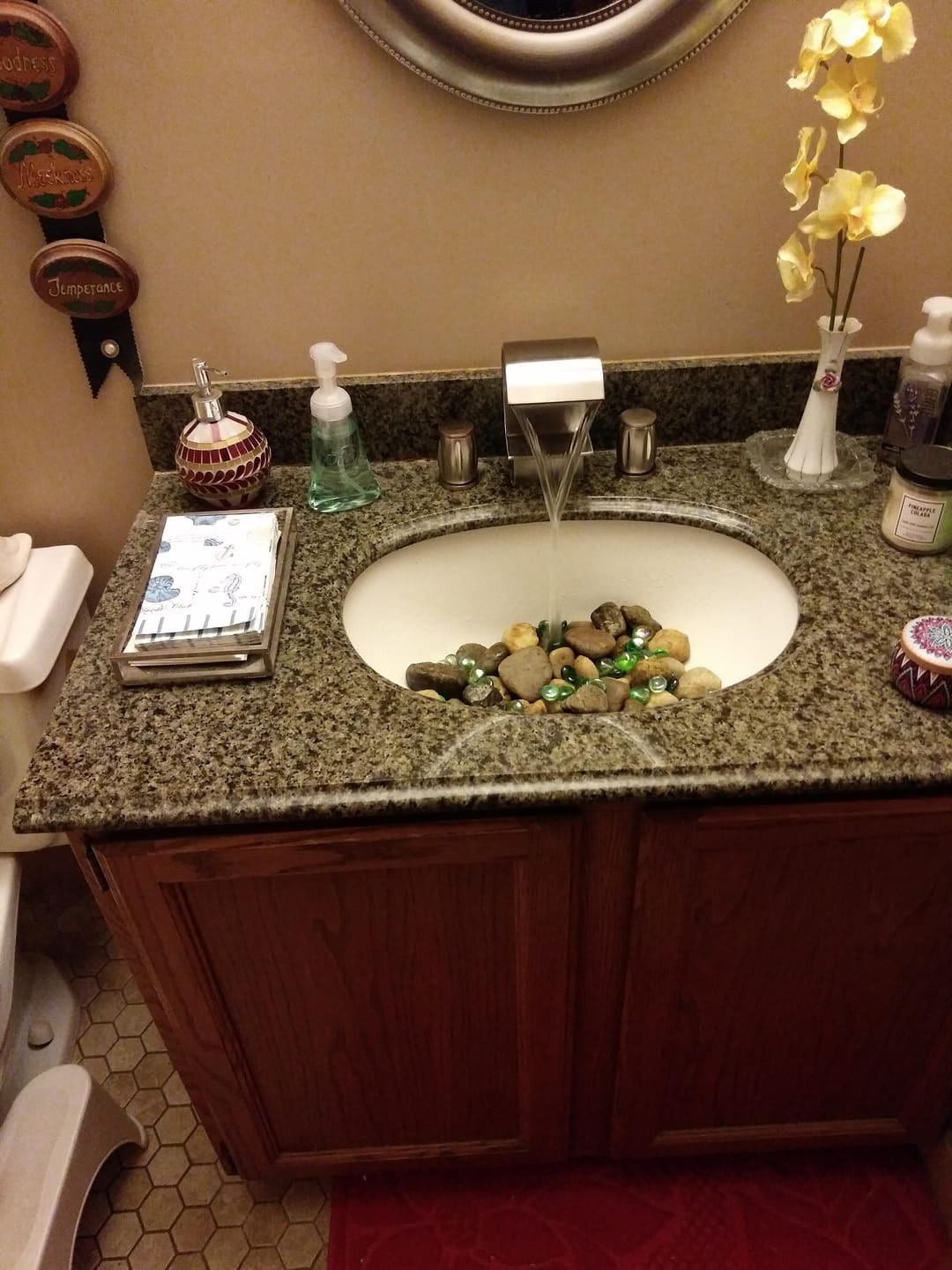 Customer photo review of Bali - Bathroom Washbasin Waterfall Faucet Split Three-Piece
