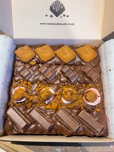 Customer photo review of Biscoff brownie