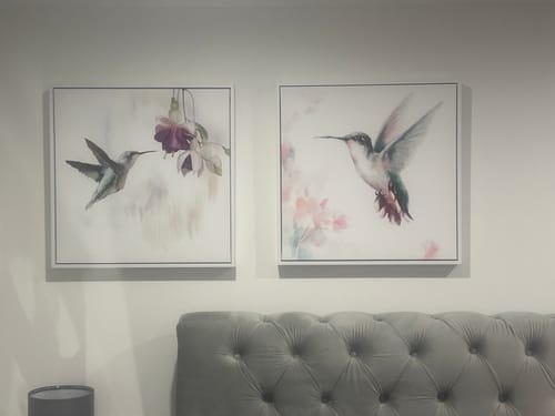 Customer photo review of Darting to the Flowers, Watercolour Art Duo