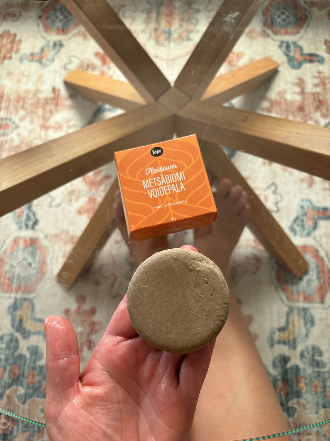 Customer photo review of Metsäbiomi Voidepala - 3 vaihtoehtoa