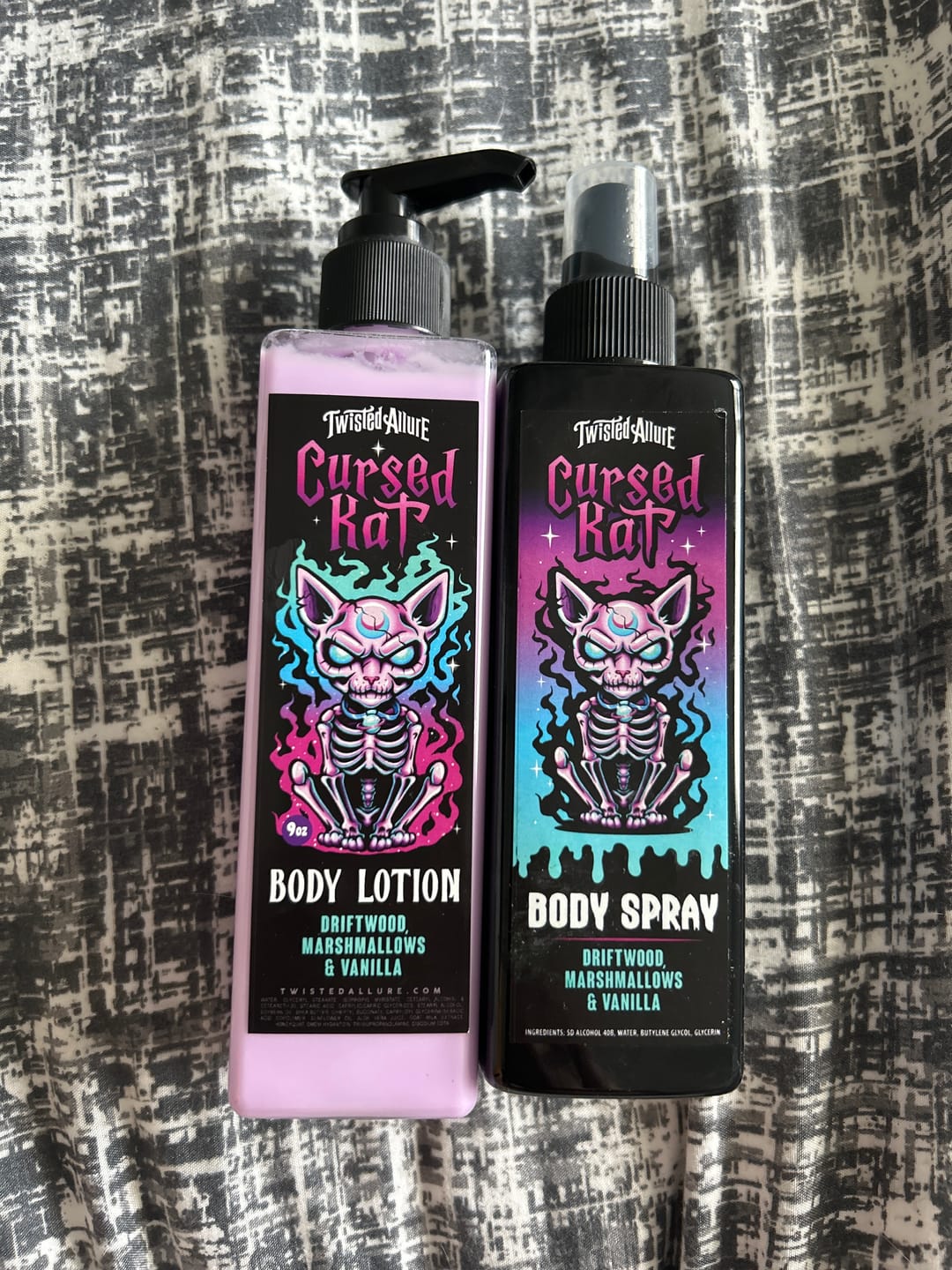 Customer photo review of Cursed Kat Body Lotion