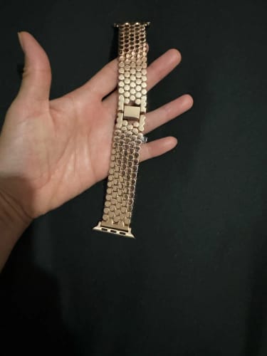 Customer photo review of ElysianSteel Elegance Apple Watch Band