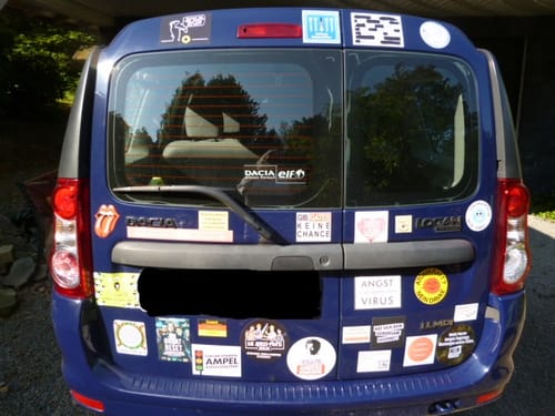 Customer photo review of GROSSE STICKER / AUFKLEBER (10 STK.) • HAT SICH DEIN GEHORSAM GELOHNT?