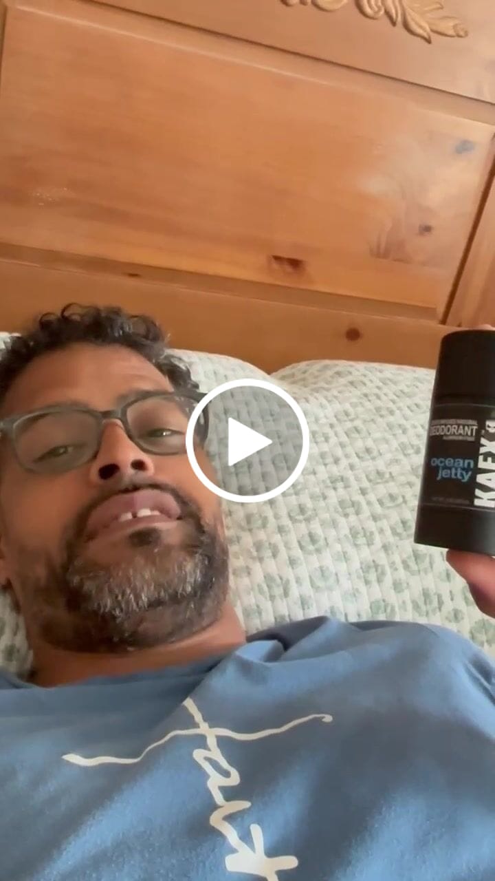 Customer video review of Ocean Jetty Natural Coffee Infused Deodorant