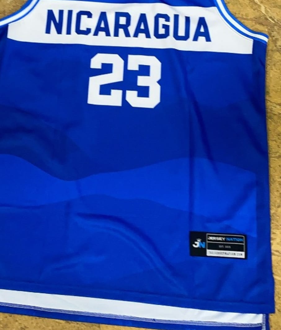 Customer photo review of Nicaragua Custom Basketball Jersey