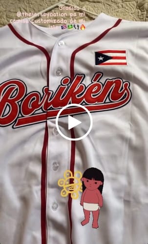 Customer video review of Puerto Rico Custom Baseball Jersey