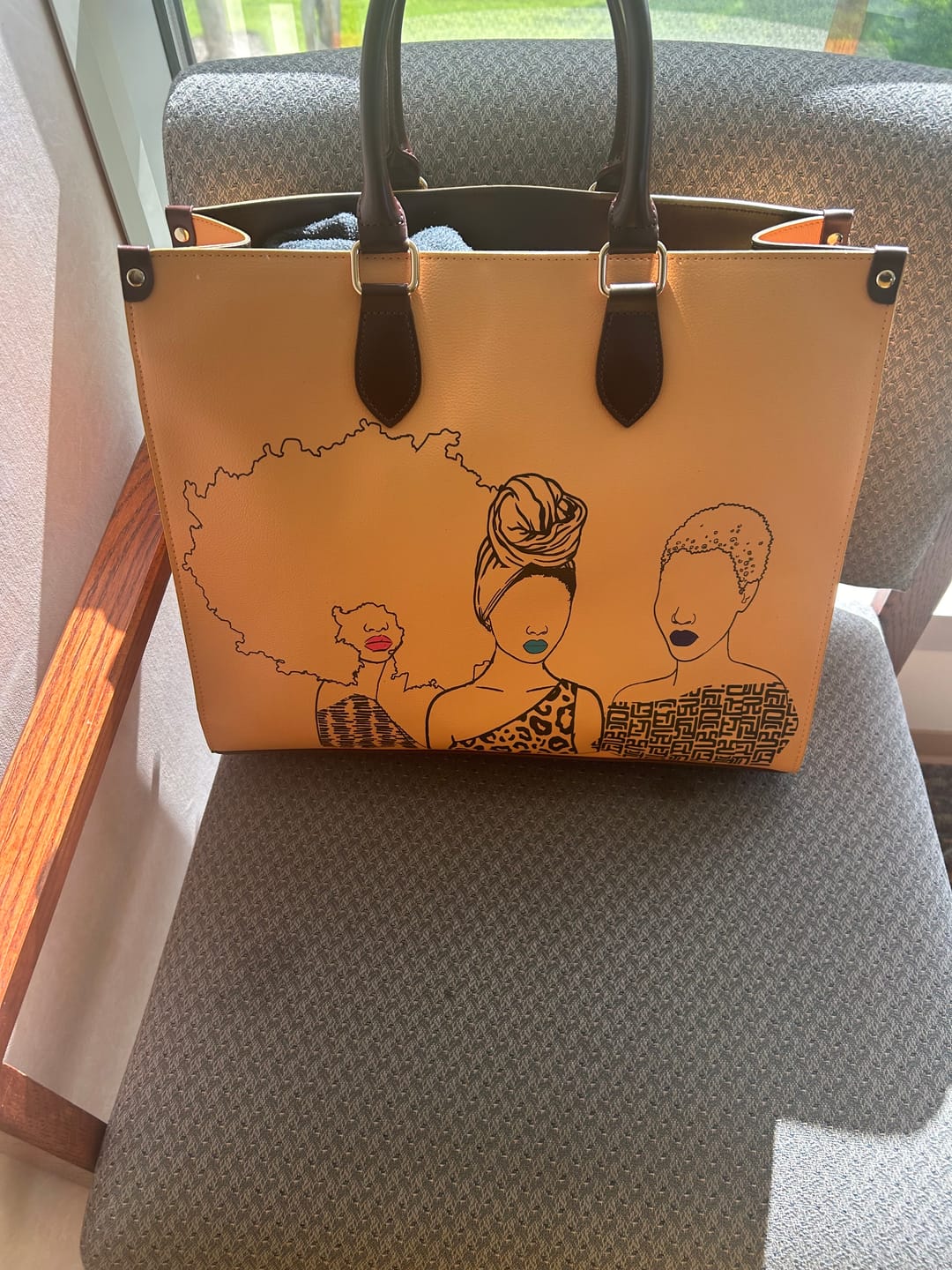 Customer photo review of Mahogany Tote Bag