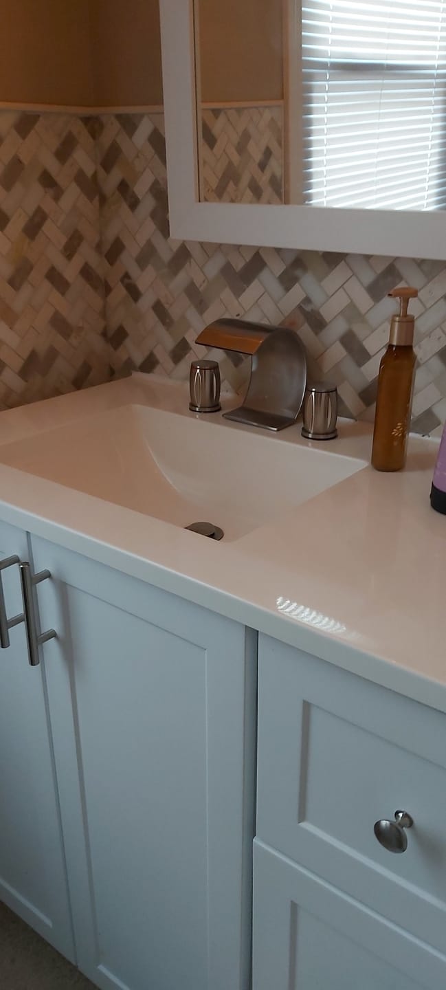 Customer photo review of Bali - Bathroom Washbasin Waterfall Faucet Split Three-Piece