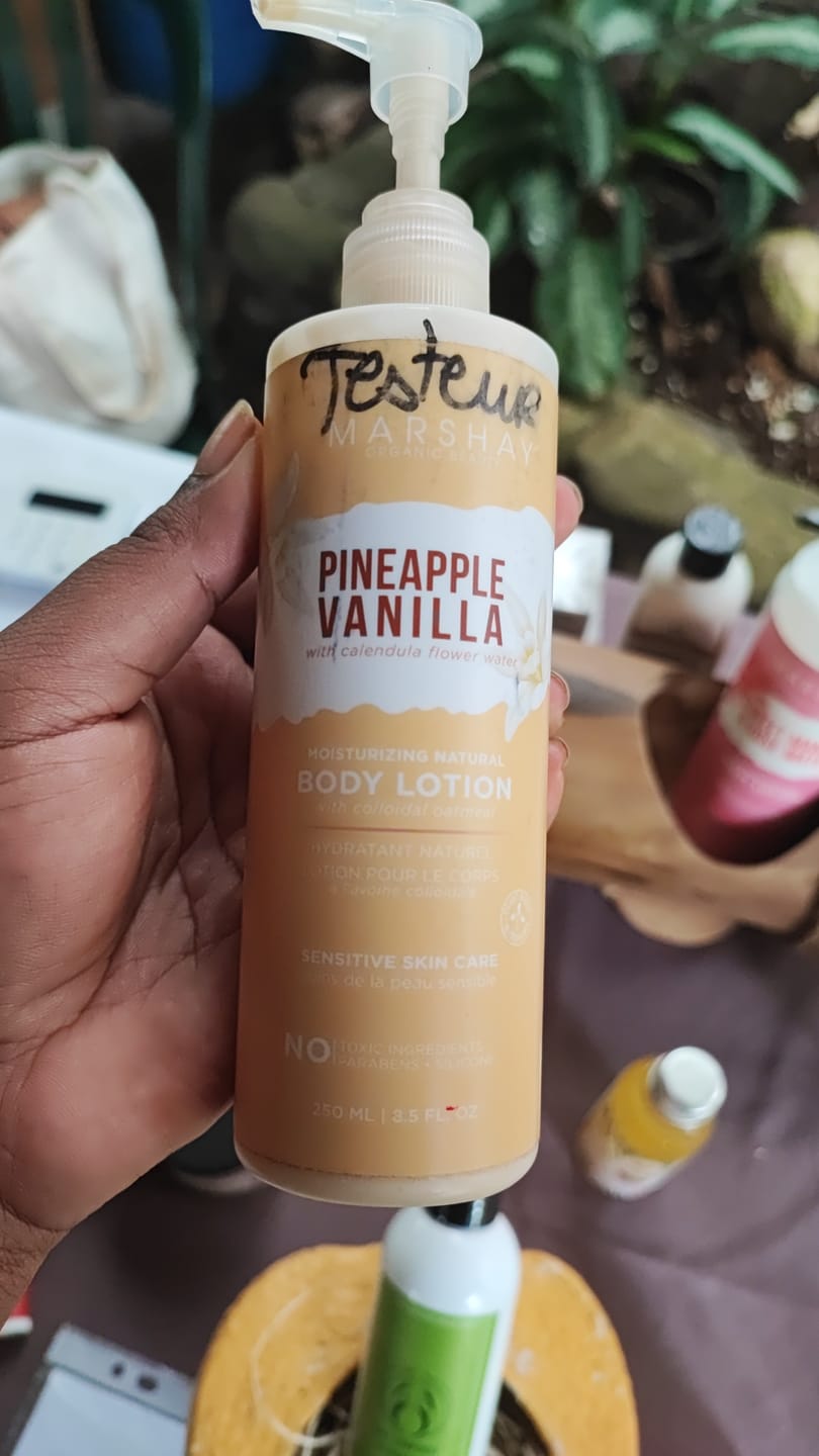 Customer photo review of Shea Butter Body Lotion